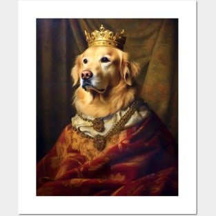 Golden Retriever The King Posters and Art